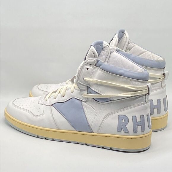 Rhude Rhecess Worn Out Effect High Top Sneakers size 13 - Picture 8 of 14
